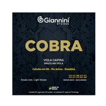 Jogo de cordas para Viola Caipira Giannini Bronze 80/20 MI Jogo de cordas para Viola Caipira Giannini Bronze 80/20 MI