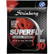 Jogo de Cordas Strinberg Para Guitarra 010 Gs10