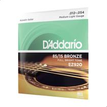 Jogo De Cordas Violão Aço 012 D'addario Ez920 Jogo De Cordas Violão Aço 012 D'addario Ez920