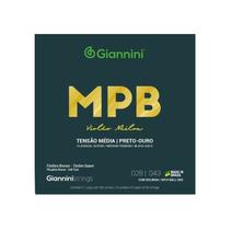 Jogo de Cordas Violão Náilon Preto-Ouro Giannini MPB Média Jogo de Cordas Violão Náilon Preto-Ouro Giannini MPB Média