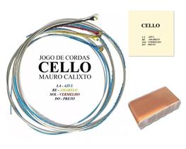 Jogo de Cordas Violoncelo Cello 4 4 Mauro Calixto com Breu Jogo de Cordas Violoncelo Cello 4 4 Mauro Calixto com Breu