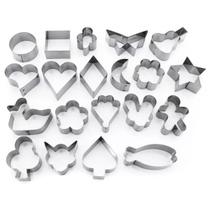Jogo de Cortador Petit Four Inox 20 Peças 9175 Doupan Jogo de Cortador Petit Four Inox 20 Peças 9175 Doupan