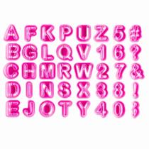 Jogo de Cortadores Alfabeto 40 Pcs Co100 Konfekt - Kehome