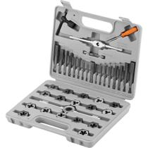 Jogo de Cossinete e Machos Manuais M3 A M12 + Maleta c/ 40 Peças SPARTA 7731555