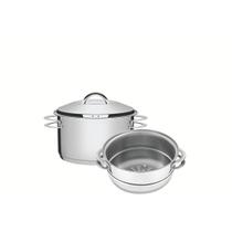 Jogo de Cozi-Vapore Tramontina Solar em Aço Inox 2 peças 16 cm Jogo de Cozi-Vapore Tramontina Solar em Aço Inox 2 peças 16 cm