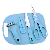 Jogo De Cozinha 4 Utensílios Cor:azul Jogo De Cozinha 4 Utensílios Cor:azul