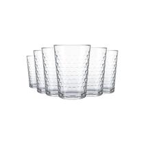 Jogo De Cozinha 6 Copos 265ml Batuque Multiuso Em Vidro Nadir