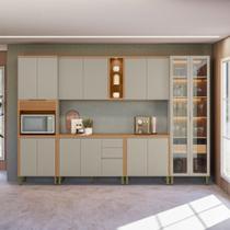 Jogo de Cozinha Compacta Connecticut Jequitiba Gris Fosco