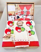 Jogo De Cozinha Completo 12 Peças C/cortina E Toalha De Mesa Jogo De Cozinha Completo 12 Peças C/cortina E Toalha De Mesa