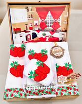 Jogo De Cozinha Completo 12 Peças C/cortina E Toalha De Mesa