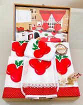 Jogo De Cozinha Completo 12 Peças C/cortina E Toalha De Mesa Jogo De Cozinha Completo 12 Peças C/cortina E Toalha De Mesa