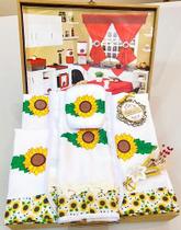 Jogo De Cozinha Completo 12 Peças C/cortina E Toalha De Mesa Jogo De Cozinha Completo 12 Peças C/cortina E Toalha De Mesa