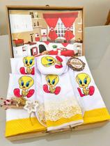 Jogo De Cozinha Completo 12 Peças C/cortina E Toalha De Mesa