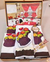 Jogo De Cozinha Completo 12 Peças C/cortina E Toalha De Mesa Jogo De Cozinha Completo 12 Peças C/cortina E Toalha De Mesa