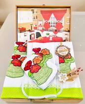 Jogo De Cozinha Completo 12 Peças C/cortina E Toalha De Mesa