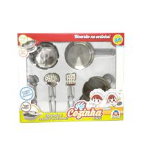 Jogo De Cozinha Inox Infantil Braskit