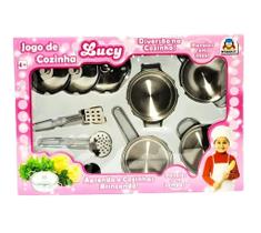 Jogo de cozinha lucy inox - c/3 tampas ec st Jogo de cozinha lucy inox - c/3 tampas ec st