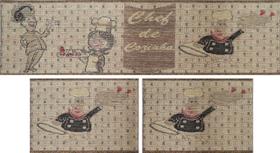 Jogo De Cozinha Rayza Sisal Look Chefe De Coz. Kit Com 3 Pç