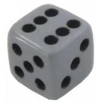 Jogo De Dado 16mm (1,6cm) Cinza - EJ Games Jogo De Dado 16mm (1,6cm) Cinza - EJ Games