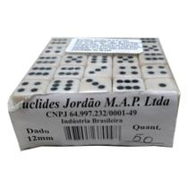 Jogo De Dados 12mm (1,2cm) Euclides Jordão - 50 Unidades