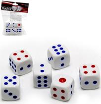 Jogo De Dados Com 6 Pecas 1,5cm Na Solapa - Oem