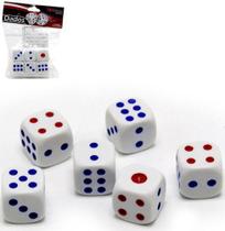 Jogo De Dados Com 6 Pecas 1,5cm Na Solapa - Oem Jogo De Dados Com 6 Pecas 1,5cm Na Solapa - Oem