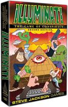 Jogo de dados de cartas Steve Jackson Illuminati Segunda Edição