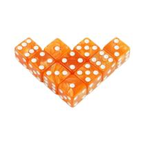 Jogo de Dados de Mármore Acrílico para RPG e DND - 6 Faces (16mm)