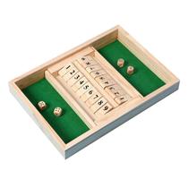 Jogo de dados de mesa de madeira Abaodam Flip Game Toy Set Jogo de dados de mesa de madeira Abaodam Flip Game Toy Set