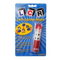 Jogo de dados LCR - centro-esquerdo direito para 3 jogadores
