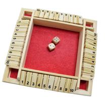 Jogo de dados Shut The Box DC-BEAUTIFUL para adultos de 2 a 4 jogadores