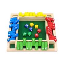 Jogo De Dados Shut the Box De Madeira Para 4 Jogadores, Entretenimento Familiar, Suprimentos Para