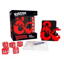 Jogo de dados YAHTZEE: Dungeons & Dragons com torre de dados