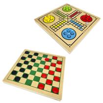 Jogo de Dama e Ludo Educativo Infantil Tabuleiro ref. 0067