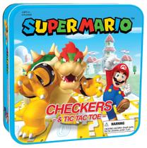 Jogo de Damas e Tic-Tac-Toe Super Mario USAOPOLY - Colecionável