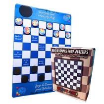 Jogo de Damas Sensorial com Desafios Cognitivos Ferramenta Lúdica para Crianças