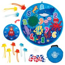 Jogo de Dardos Infantil Grip Kids 66 cm Dupla Face com Bolinhas Adesivas