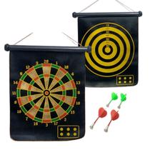 Jogo De Dardos Magnético 30x38cm Alvo Profissional 4 Dardos