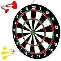 Jogo De Dardos Tabuleiro Alvo Duplo 42cm Tiro 6 Dardos