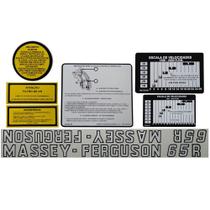 Jogo De Decalque Adesivo Trator Massey Ferguson 65R - TM