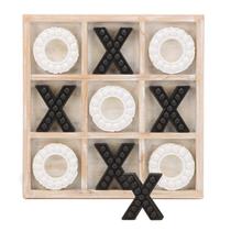 Jogo de Decoração de Mesa Tic Tac Toe NIKKY HOME - Estilo Rústico