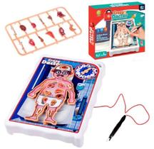 Jogo de Destreza Mini Doutor Com Órgãos e Pinça For Kids
