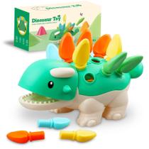 Jogo de dinossauro Sibalohan da Montessori Toys para crianças de 1 a 4 anos Jogo de dinossauro Sibalohan da Montessori Toys para crianças de 1 a 4 anos