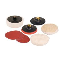 Jogo de Discos e Suporte para Lixar e Polir 7" - Vonder Jogo de Discos e Suporte para Lixar e Polir 7" - Vonder