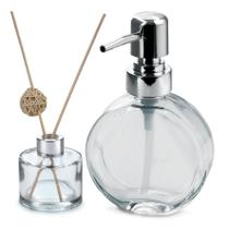 Jogo de Dispenser e Recipiente Aromas Vidro Clear - VD20148