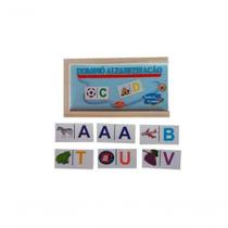 Jogo De Dominó Alfabetização Em Mdf 28 Peças Jogo De Dominó Alfabetização Em Mdf 28 Peças