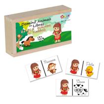 Jogo de Dominó Animais - Libras
