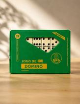Jogo de dominó brinquedo educativo 28 peças com estojo portátil jogo de mesa família e lazer gp6