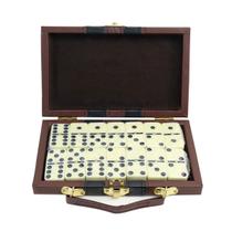 Jogo de dominó de plástico na maleta 28 peças