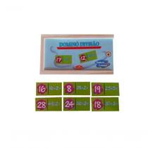 Jogo De Dominó Divisão Em Mdf 28 Peças Jogo De Dominó Divisão Em Mdf 28 Peças